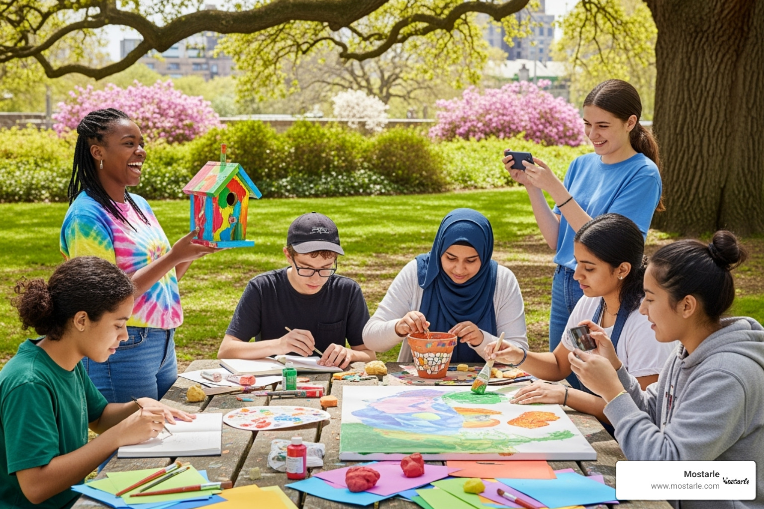 teens enjoying an experience like a creative workshop or outdoor activity - cool gift ideas for teens