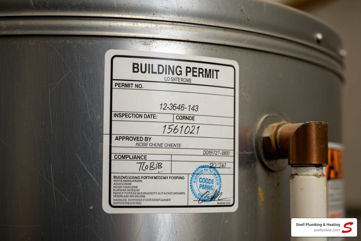 permit document or a code compliance sticker on a water heater - commercial water heater replacement palmyra permit document or a code compliance sticker on a water heater - commercial water heater replacement palmyra