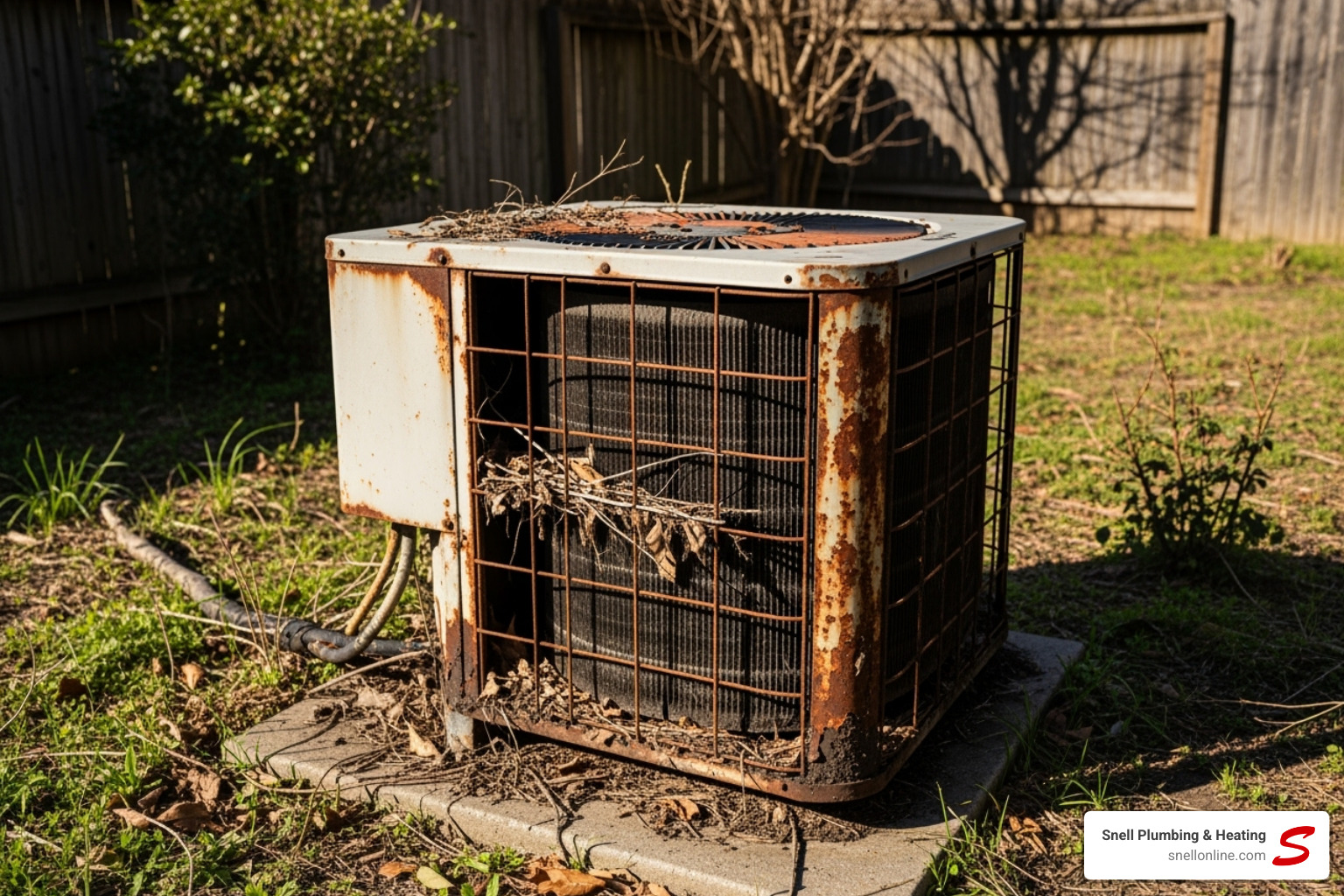 old worn-out outdoor AC unit - replace old ac with new energy efficient unit virden old worn-out outdoor AC unit - replace old ac with new energy efficient unit virden