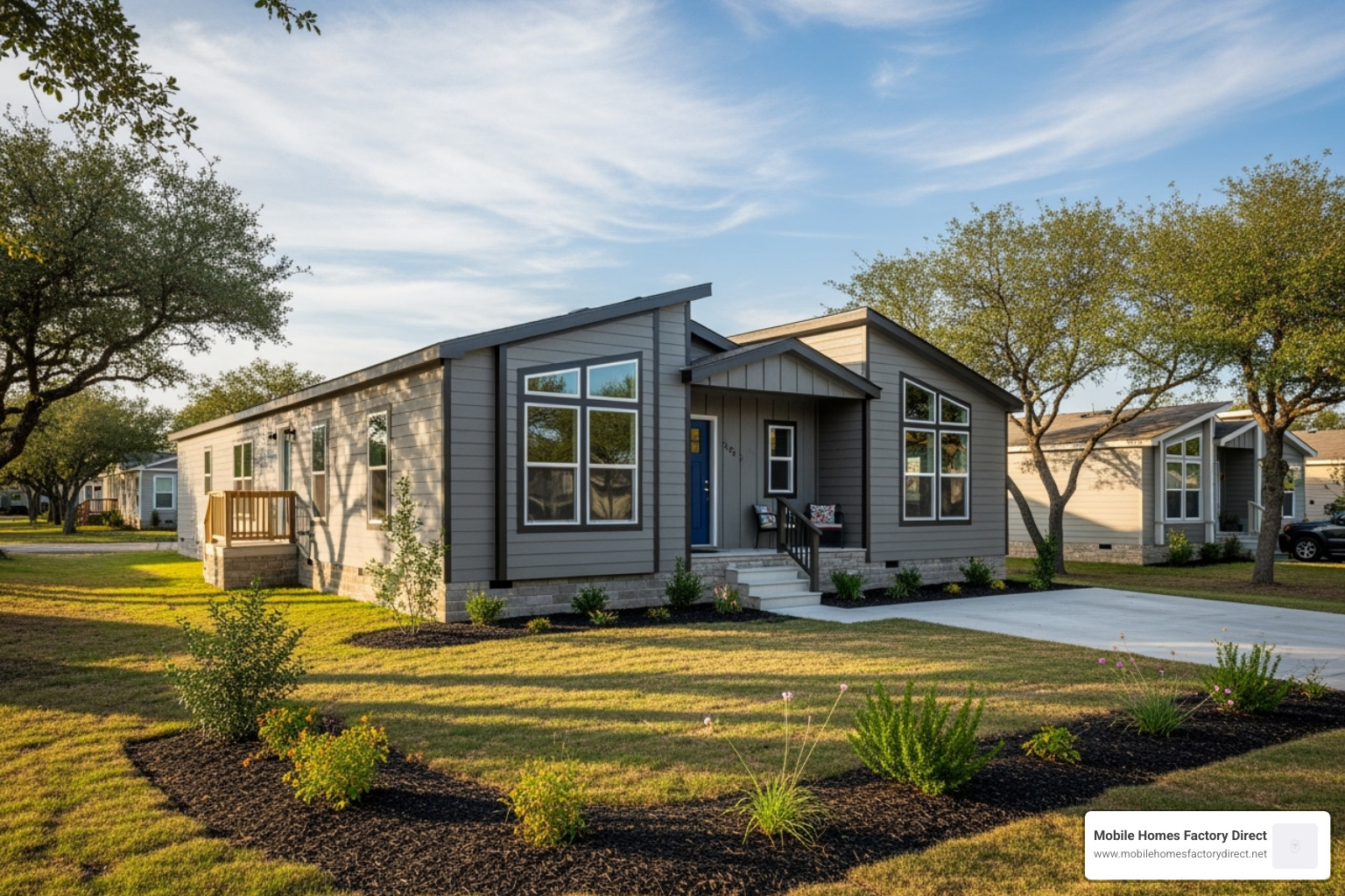 a modern manufactured or mobile home in a Von Ormy neighborhood - homes for sale in von ormy tx