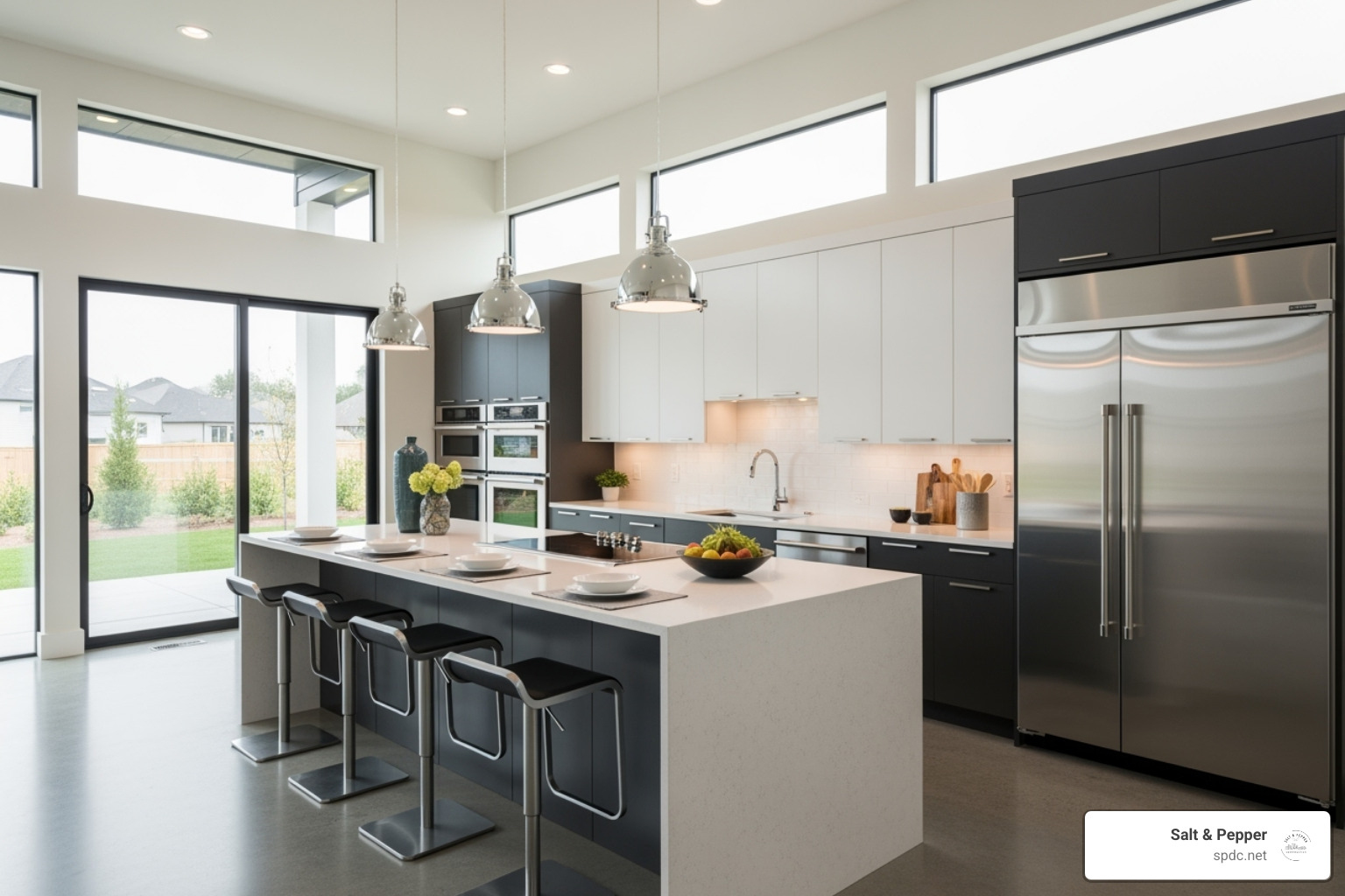 modern, open-concept kitchen in a new construction home - new construction clearwater fl
