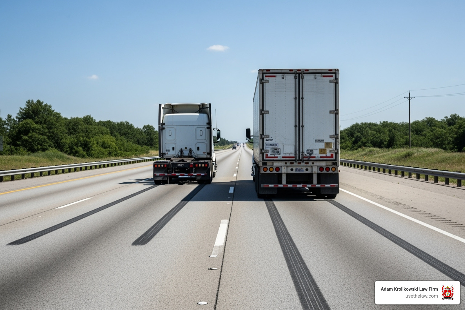 illustrating the difference in stopping distance between a legal weight truck and an overloaded truck - Overloaded truck accident lawyer illustrating the difference in stopping distance between a legal weight truck and an overloaded truck - Overloaded truck accident lawyer