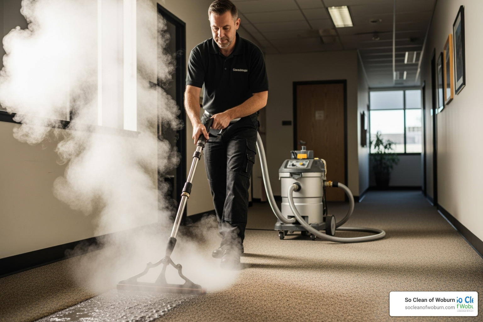 a technician using a hot water extraction wand on a carpet - carpet cleaning cambridge a technician using a hot water extraction wand on a carpet - carpet cleaning cambridge