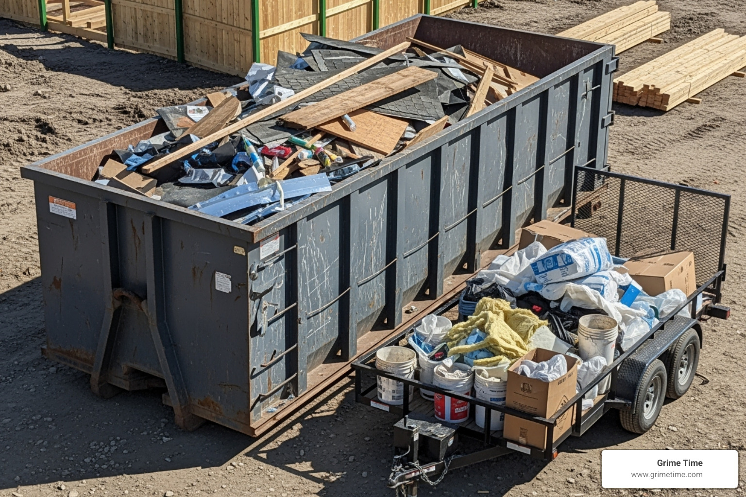 roll-off dumpster vs trailer - Dumpster for roofing roll-off dumpster vs trailer - Dumpster for roofing