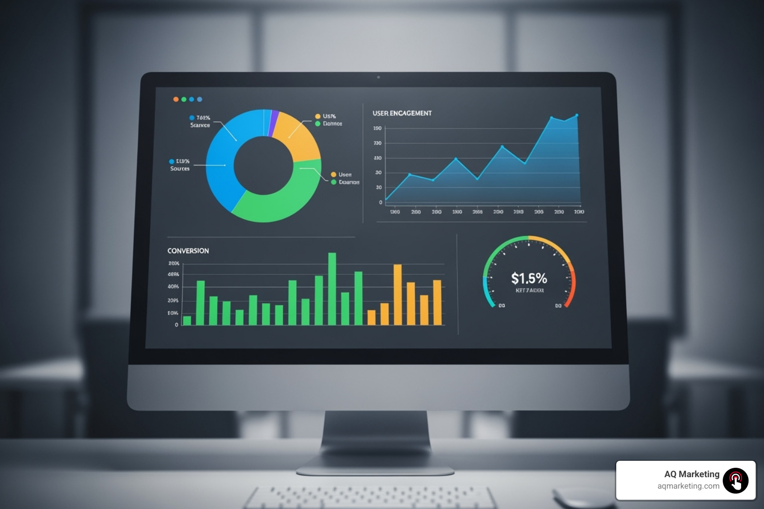 A Google Analytics dashboard showing key metrics like website traffic and conversions for an insurance agency. - digital marketing for insurance agents A Google Analytics dashboard showing key metrics like website traffic and conversions for an insurance agency. - digital marketing for insurance agents