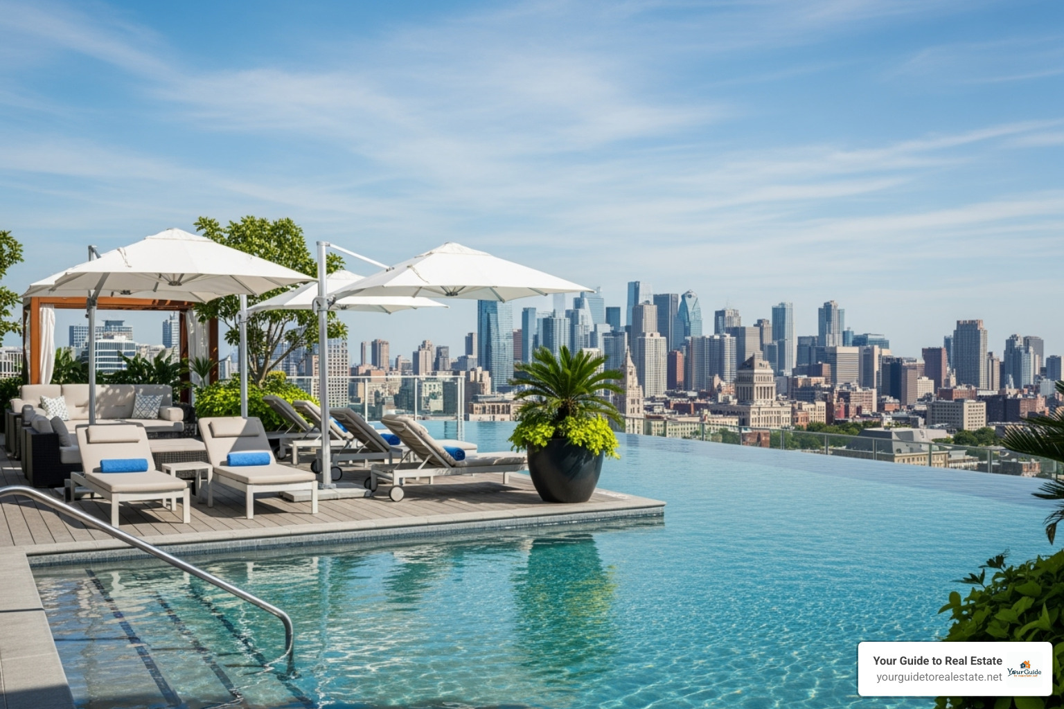 luxury condo building's rooftop pool - difference between condo and apartment luxury condo building's rooftop pool - difference between condo and apartment
