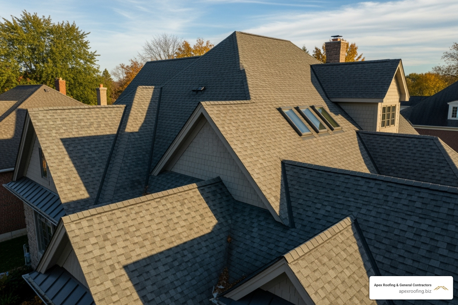 Complex roof with multiple valleys, dormers, and a steep pitch - cost to install metal roof in san antonio