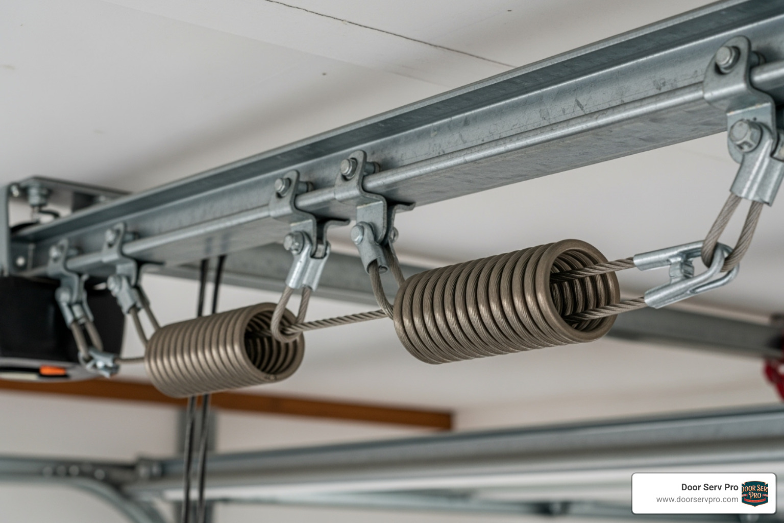 Extension springs along garage door tracks - extension spring replacement winchester va