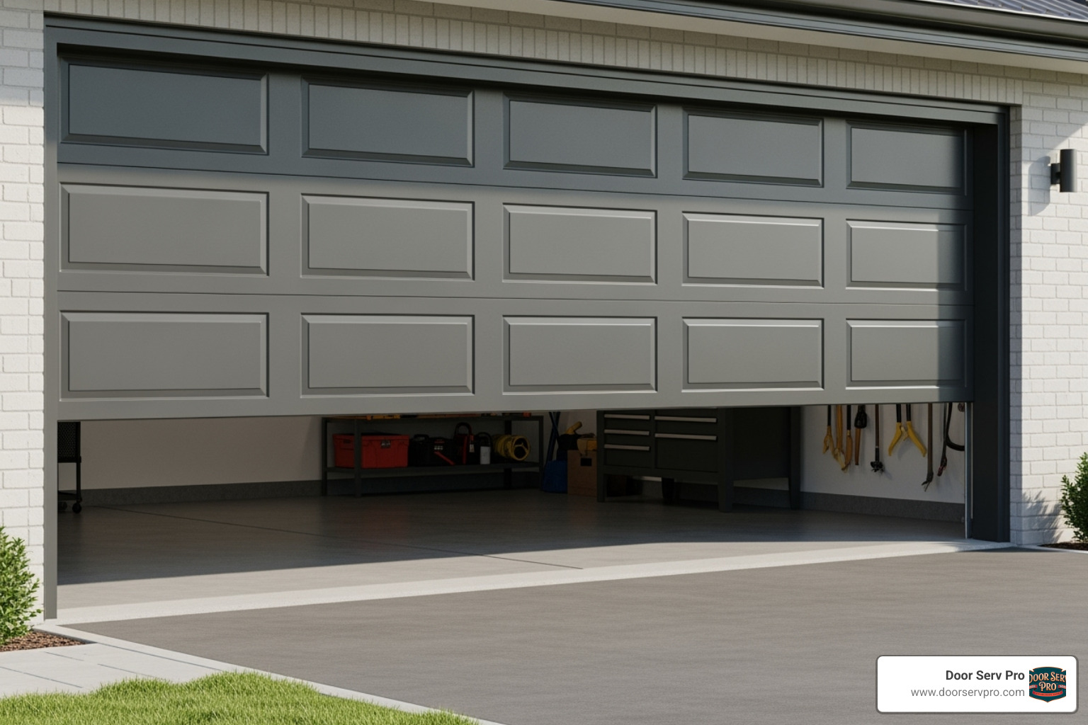 fully functional and balanced garage door - extension spring replacement winchester va