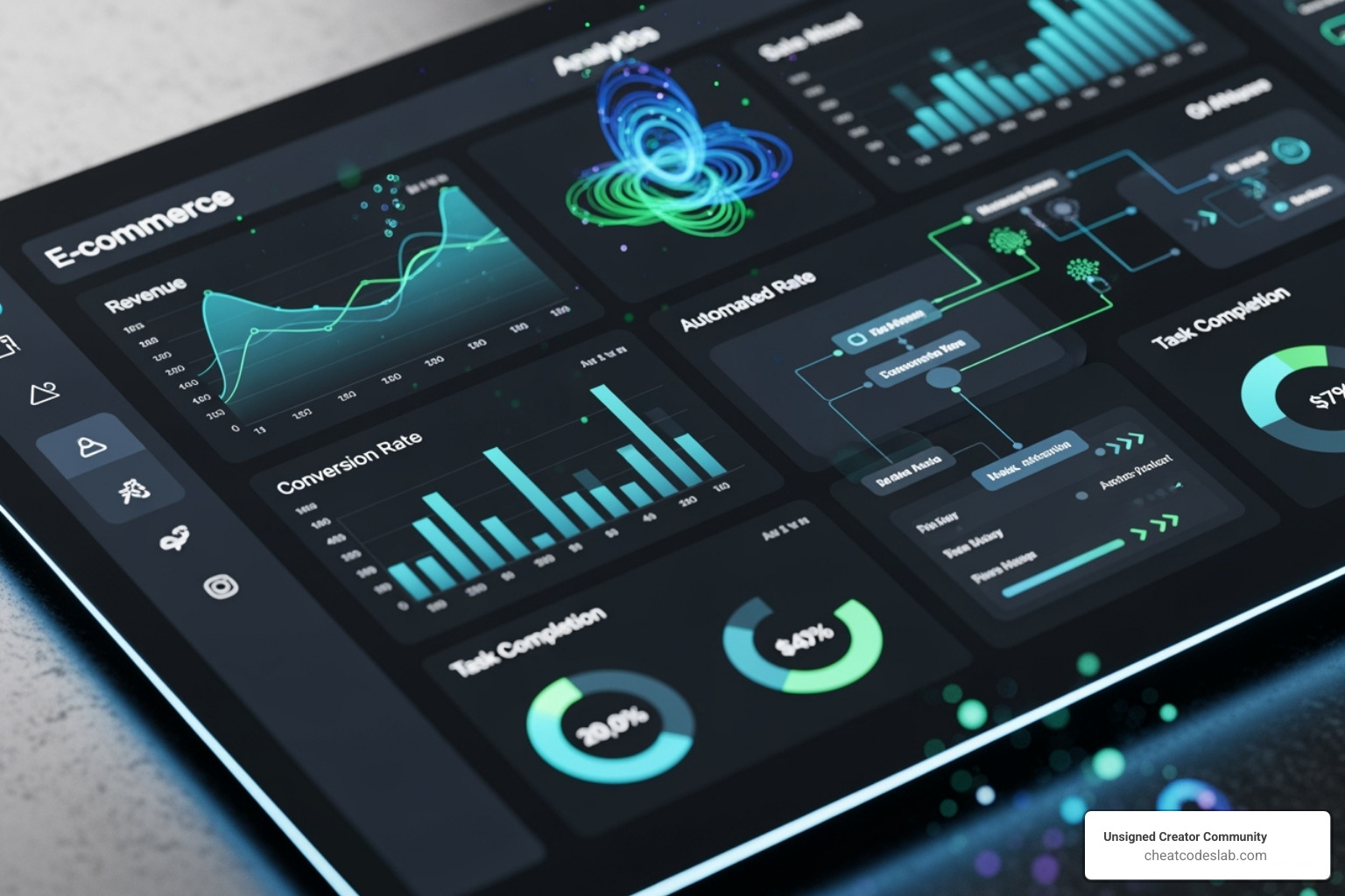 AI automating e-commerce tasks on a dashboard - ChatGPT for e-commerce