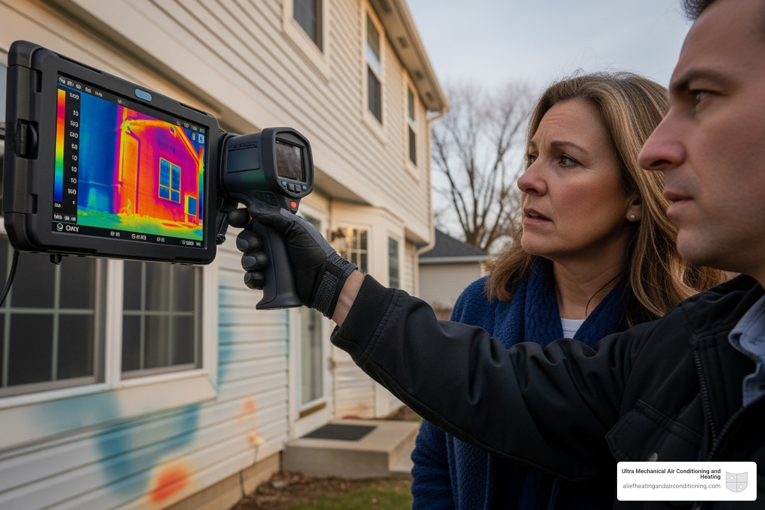 illustration of a home energy audit - install high efficiency ac houston