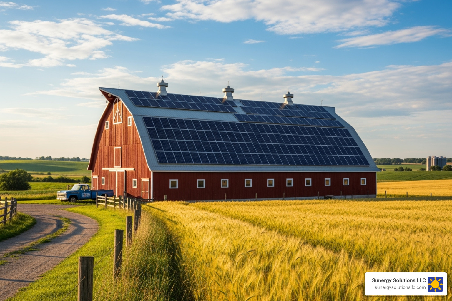 large agricultural barn with solar panels on the roof (US-based) - commercial solar solutions large agricultural barn with solar panels on the roof (US-based) - commercial solar solutions
