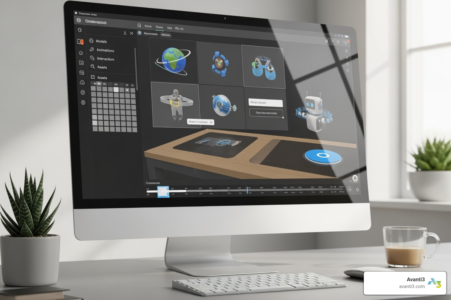 No-code AR creation platform user interface - Create AR experiences