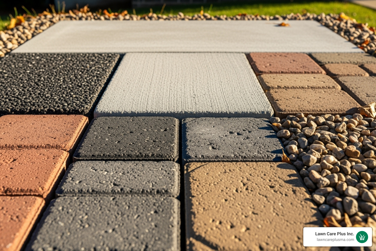 material swatches - replace driveway