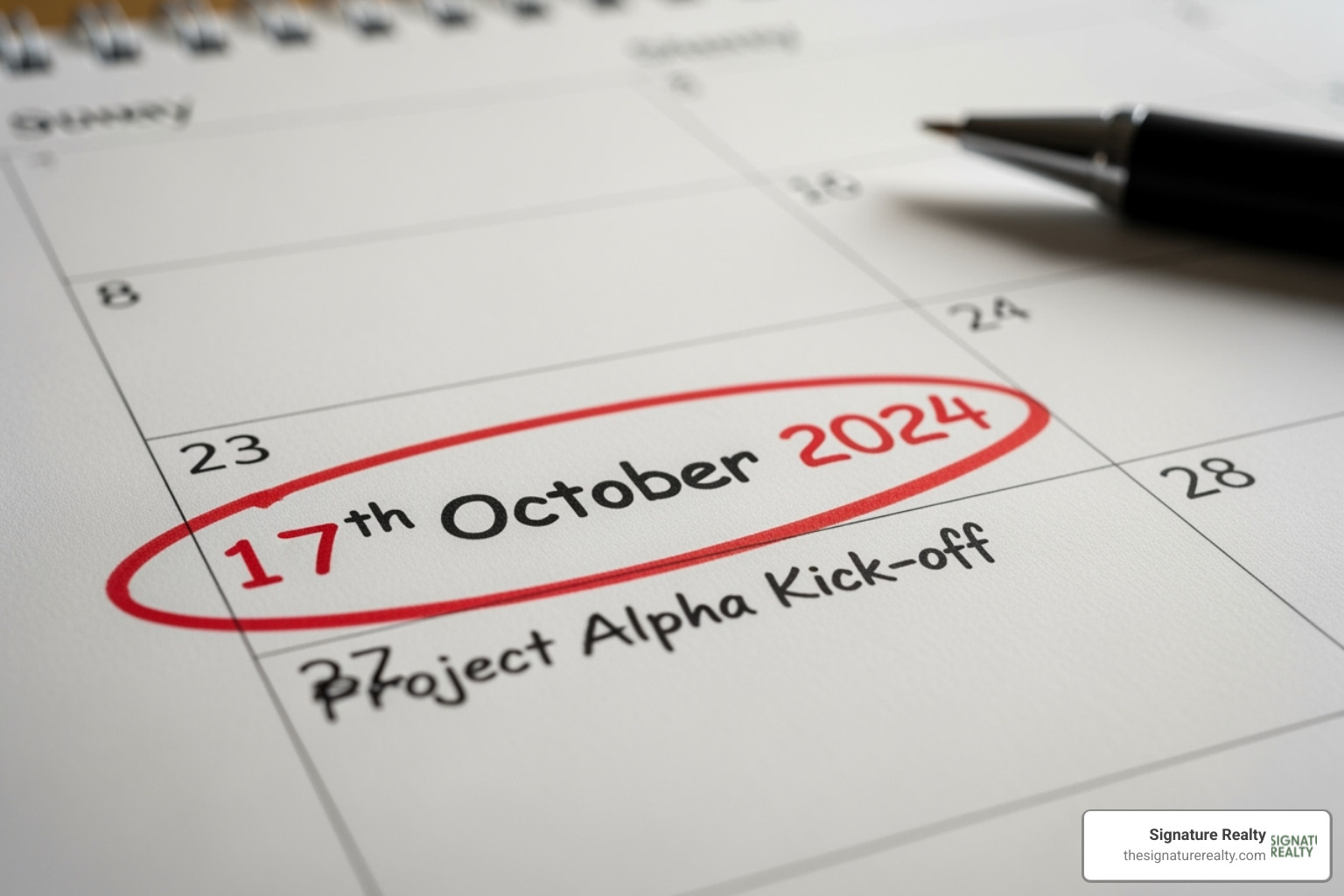 of a calendar with a marked date to emphasize starting early - commercial property negotiation tips of a calendar with a marked date to emphasize starting early - commercial property negotiation tips