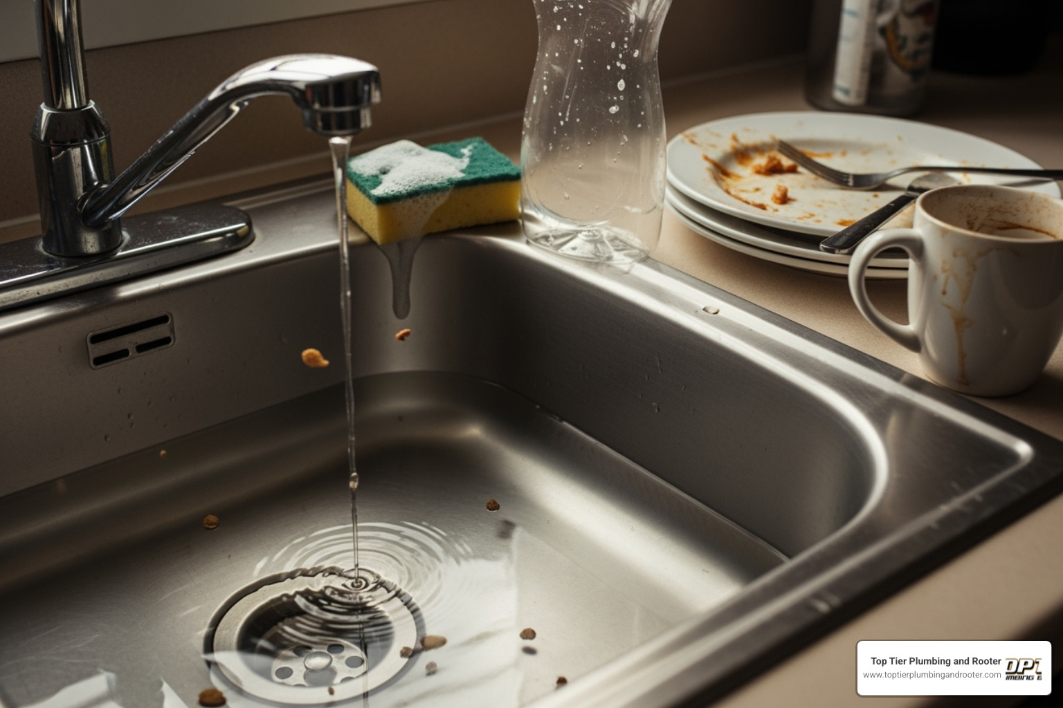 frustratingly slow-draining sink in a home - Hydro jetting Riverside