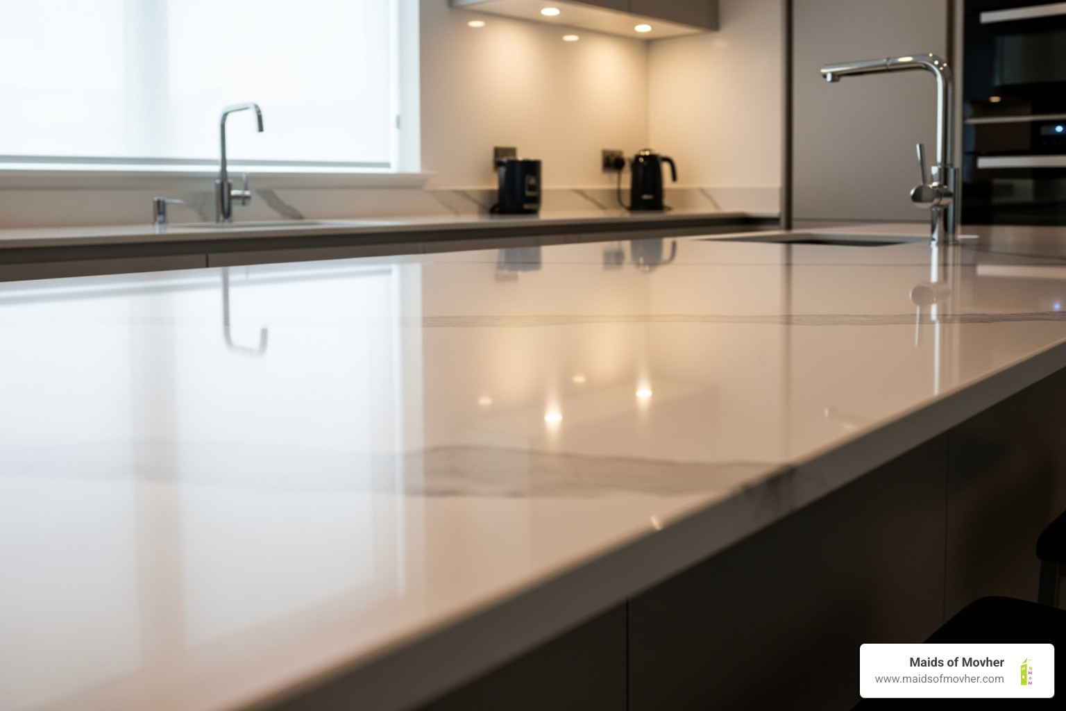 sparkling clean kitchen countertop - house cleaning services airway heights wa