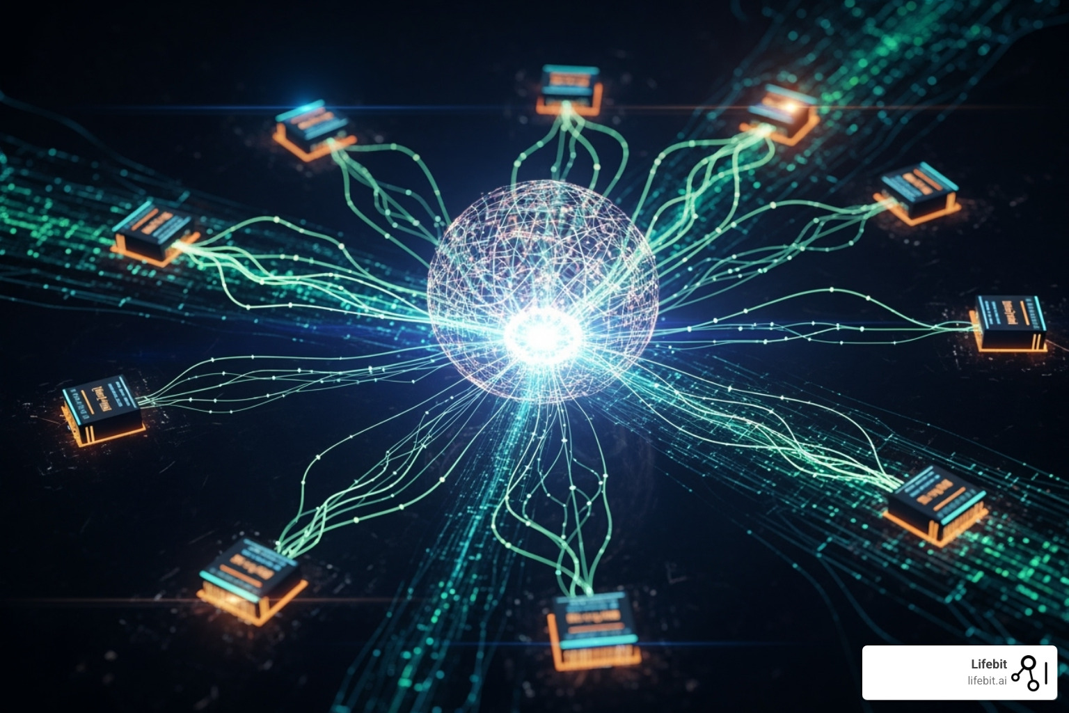 Federated learning architecture diagram - hospital registry