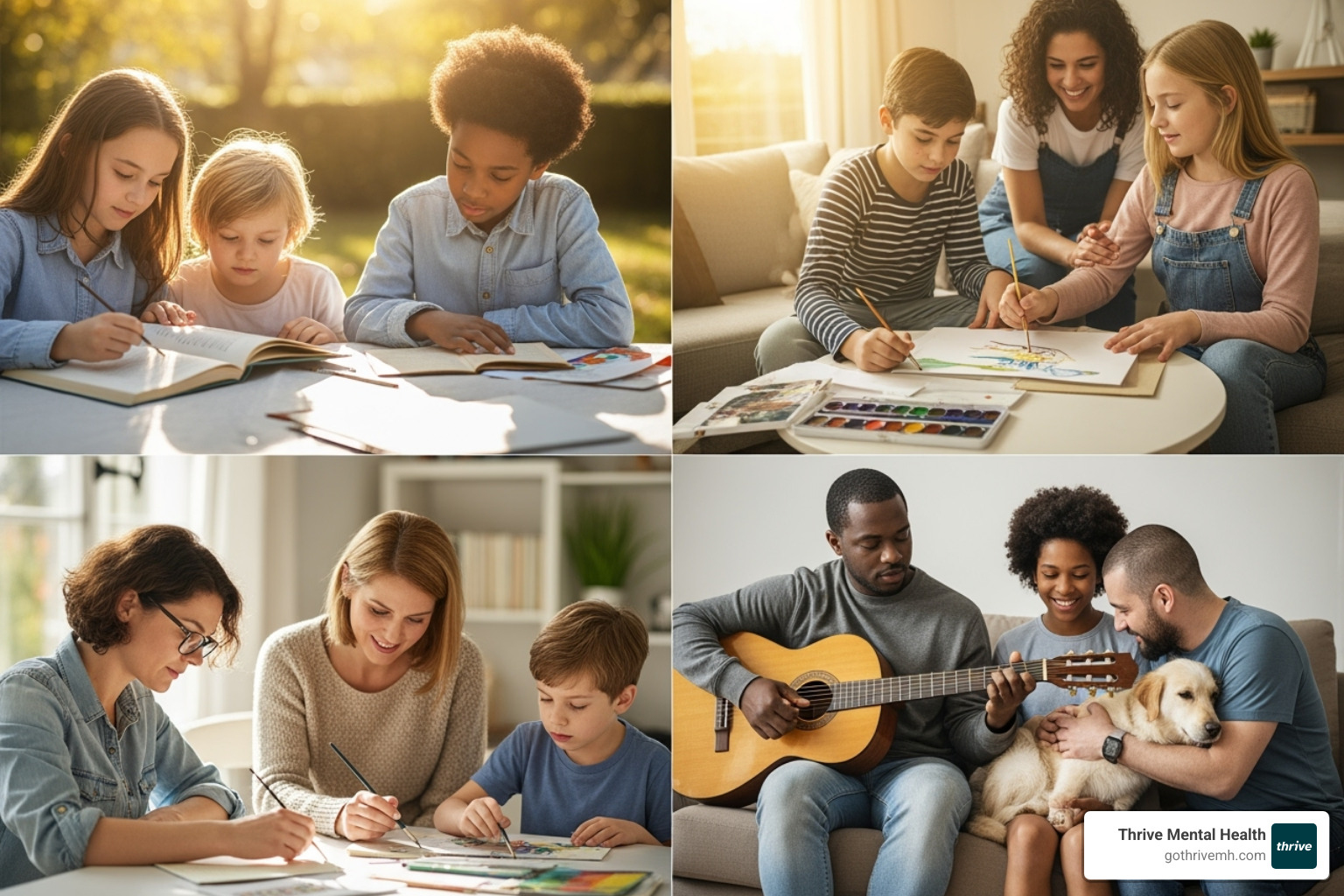 A diverse group of children and adults representing the wide spectrum of autism, engaged in various activities - autism awareness month