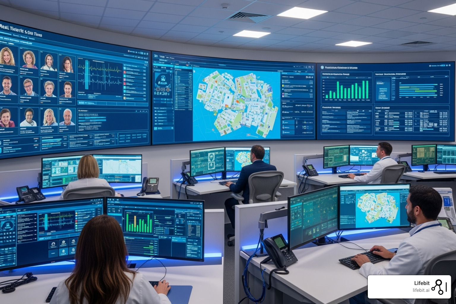 hospital command center dashboard - AI platform healthcare