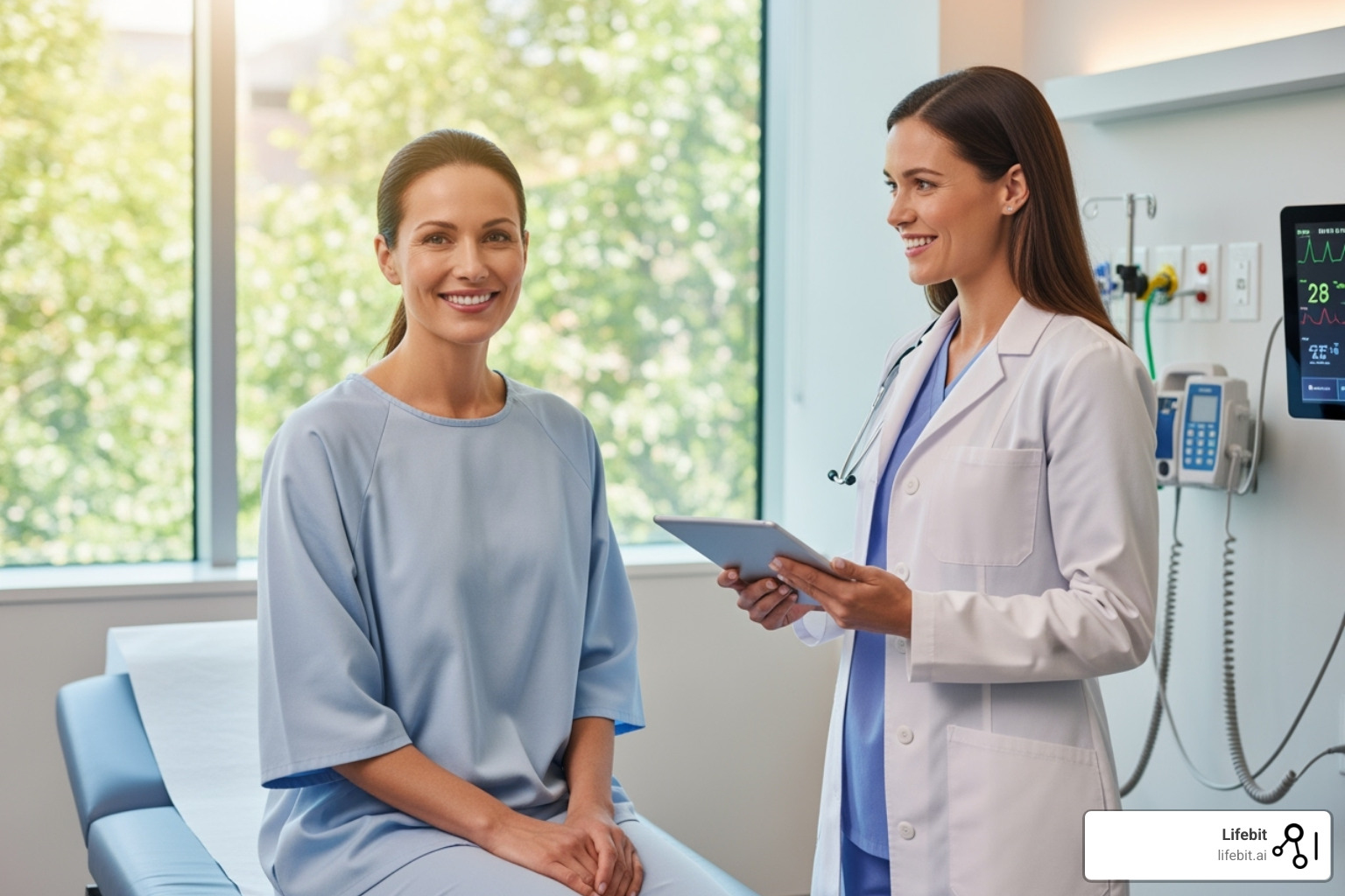 Patient benefiting from advanced medical treatment - Clinical data sharing