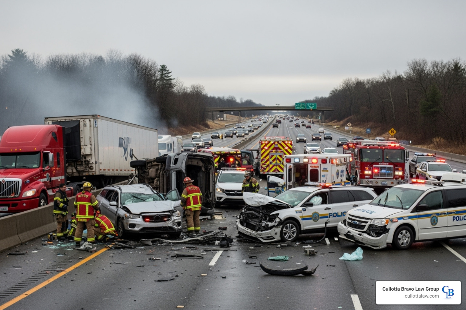 Multi-car pile-up on a highway - aurora il car accident lawyer Multi-car pile-up on a highway - aurora il car accident lawyer