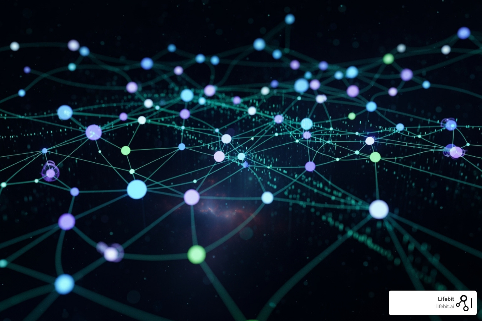 Abstract data visualization network - cancer research