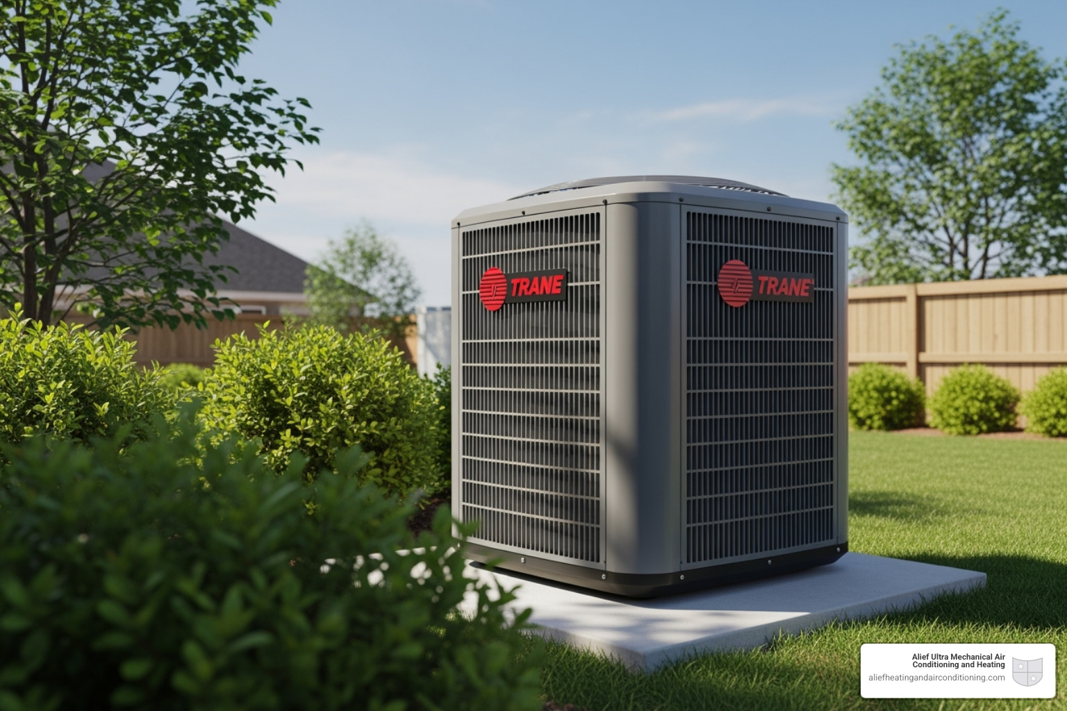a modern, high-efficiency Trane outdoor unit - new ac unit houston a modern, high-efficiency Trane outdoor unit - new ac unit houston