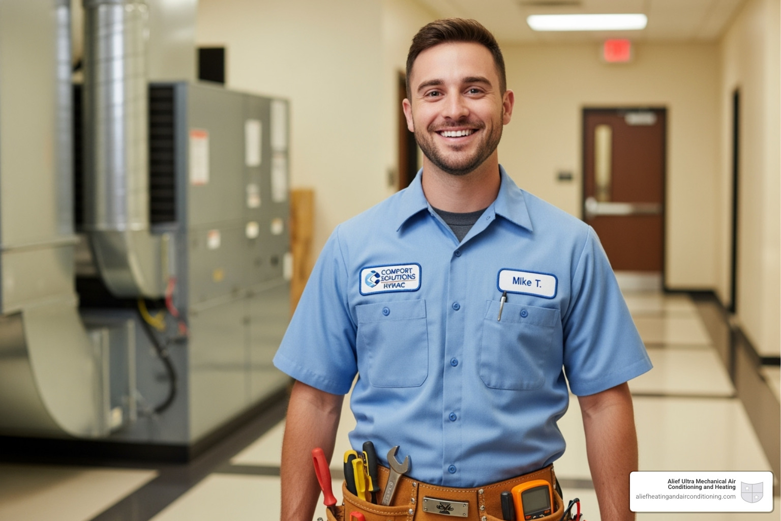 Friendly Alief Ultra Mechanical technician smiling - alief ultra mechanical light commercial