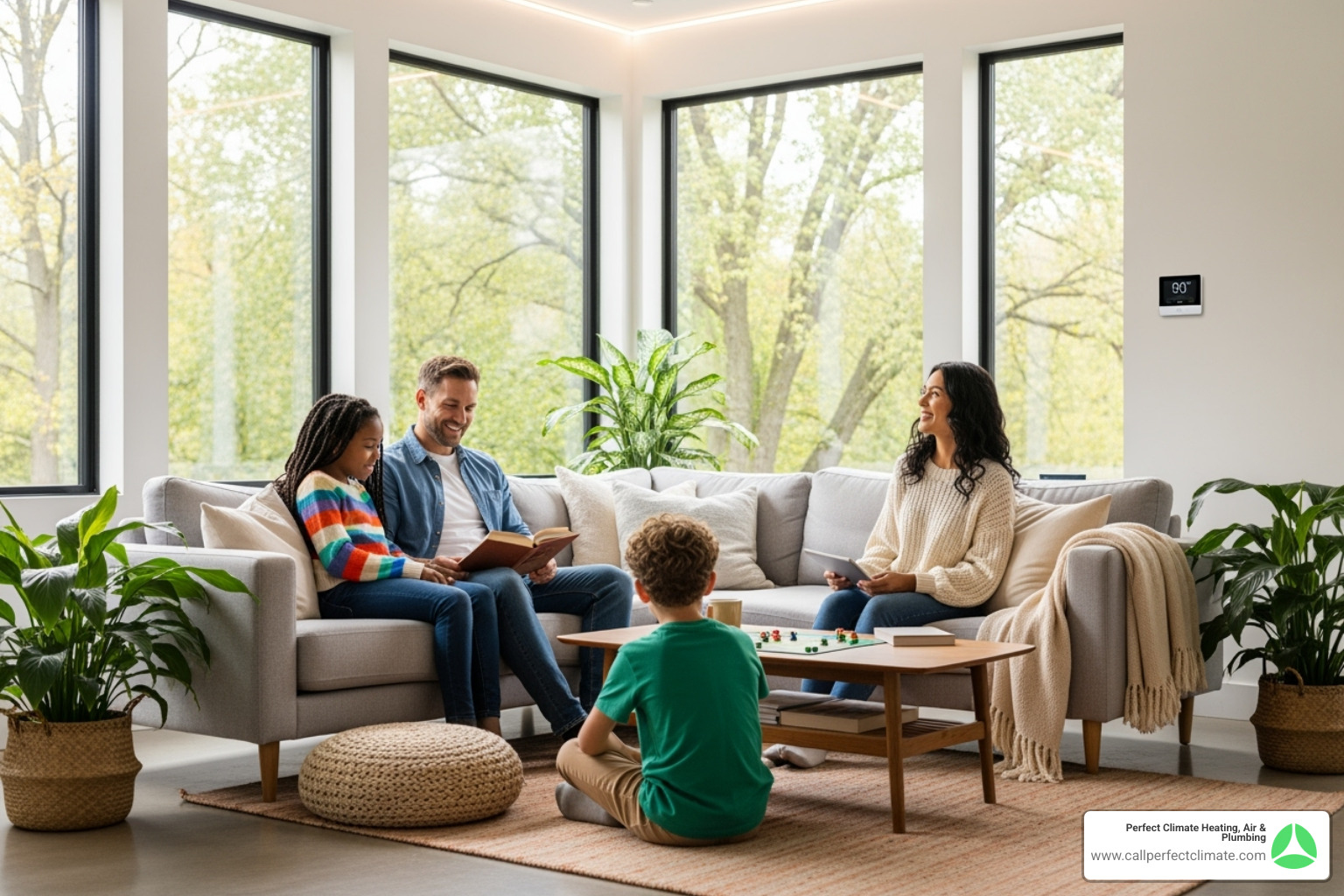 family enjoying a comfortable, energy-efficient home - home energy audit family enjoying a comfortable, energy-efficient home - home energy audit
