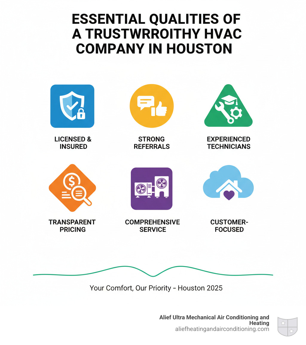 The Essential Qualities of a Trustworthy HVAC Company in Houston - trustworthy hvac houston infographic The Essential Qualities of a Trustworthy HVAC Company in Houston - trustworthy hvac houston infographic
