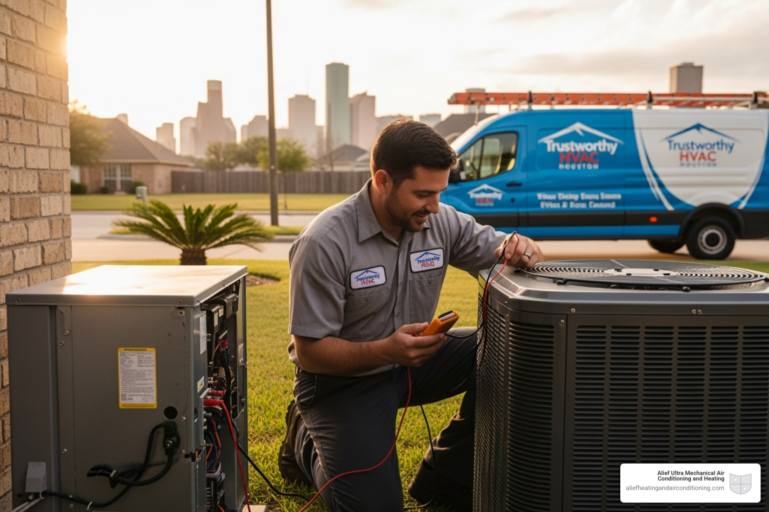 HVAC unit with arrows pointing to common problem areas like filters and coils - trustworthy hvac houston HVAC unit with arrows pointing to common problem areas like filters and coils - trustworthy hvac houston