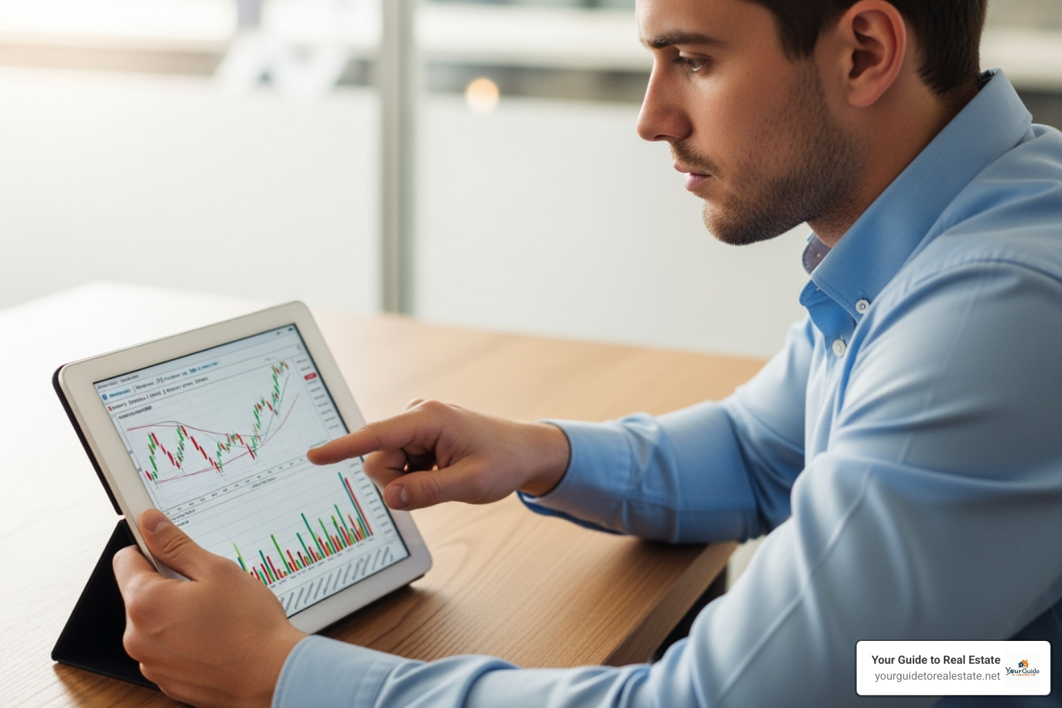 a person looking at a financial chart on a tablet - 4 types of mutual funds