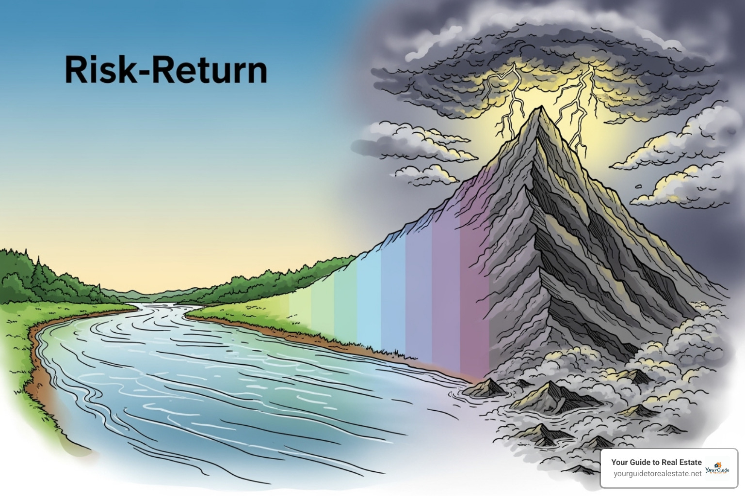 A chart showing the risk-return tradeoff spectrum, with low-risk investments like cash and bonds on the left yielding lower returns, and high-risk investments like stocks and venture capital on the right yielding higher potential returns but also higher potential losses. - what is investment A chart showing the risk-return tradeoff spectrum, with low-risk investments like cash and bonds on the left yielding lower returns, and high-risk investments like stocks and venture capital on the right yielding higher potential returns but also higher potential losses. - what is investment