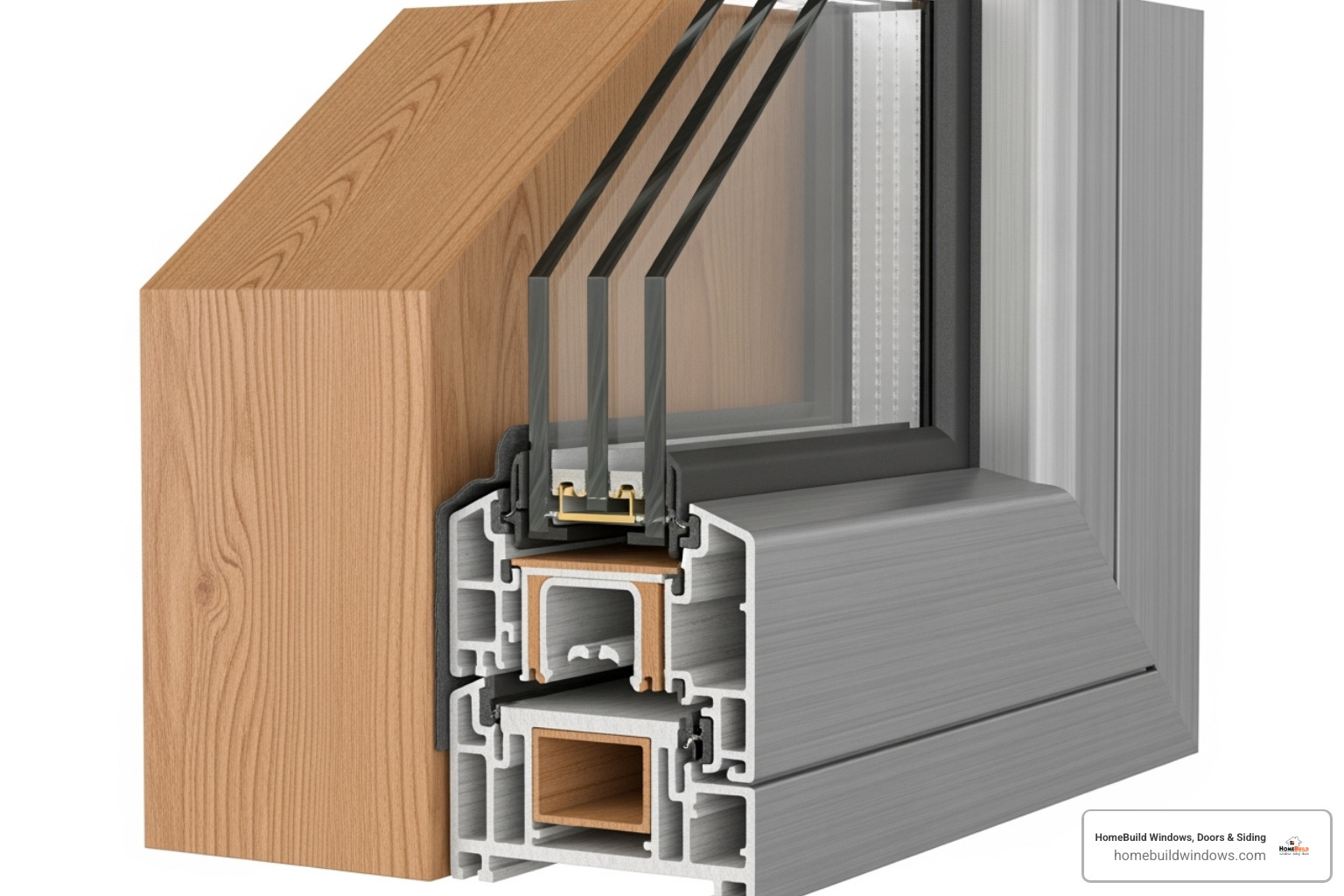 a cross-section of a clad window highlighting the wood interior and aluminum exterior - clad double hung windows a cross-section of a clad window highlighting the wood interior and aluminum exterior - clad double hung windows