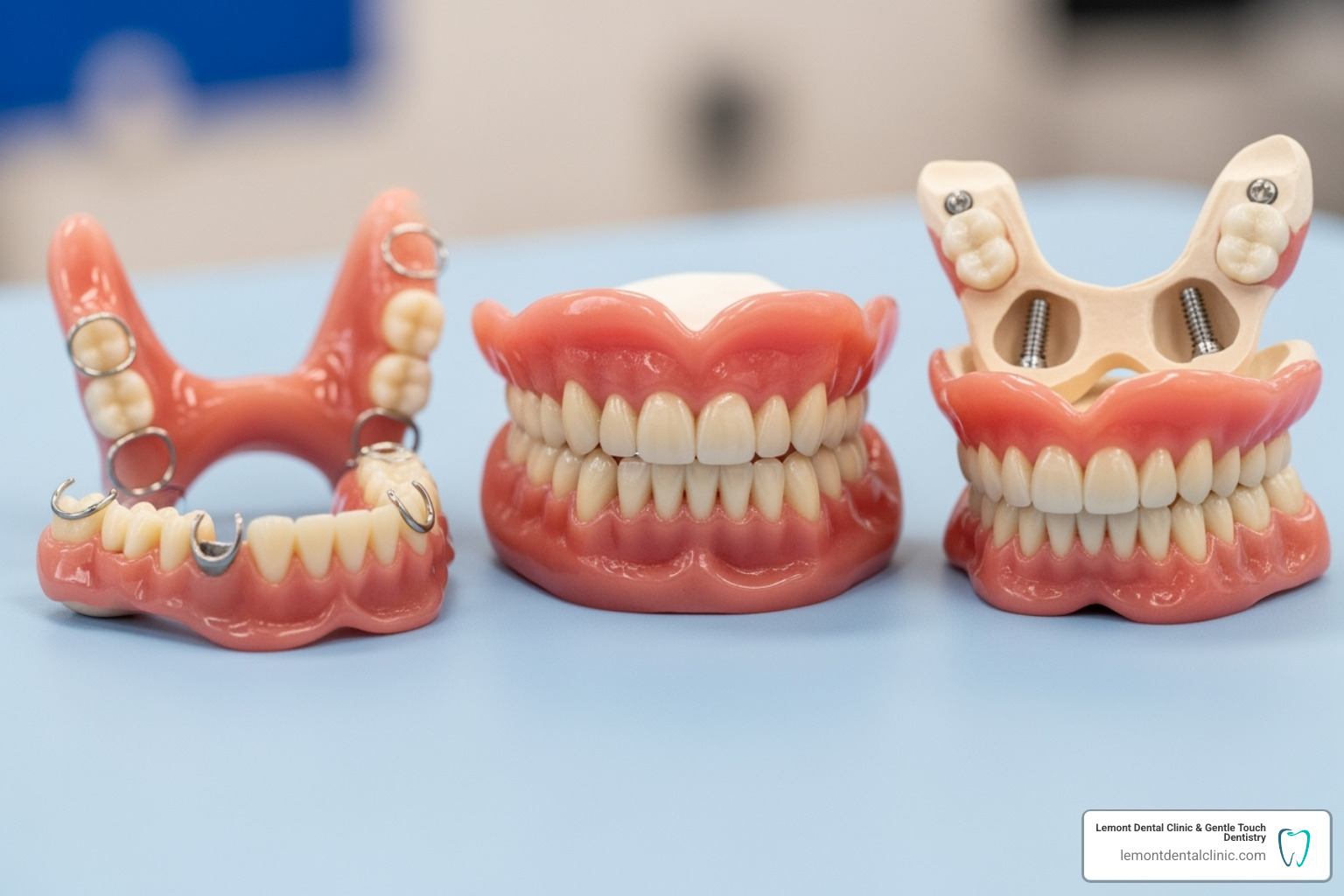 various types of dentures - Dentures Lemont IL