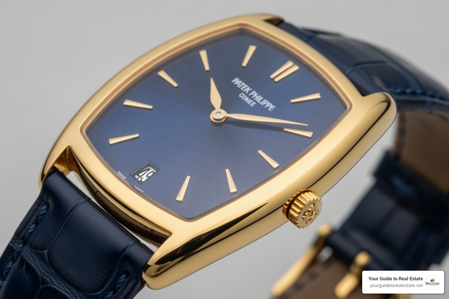 Patek Philippe Golden Ellipse watch - blue gold