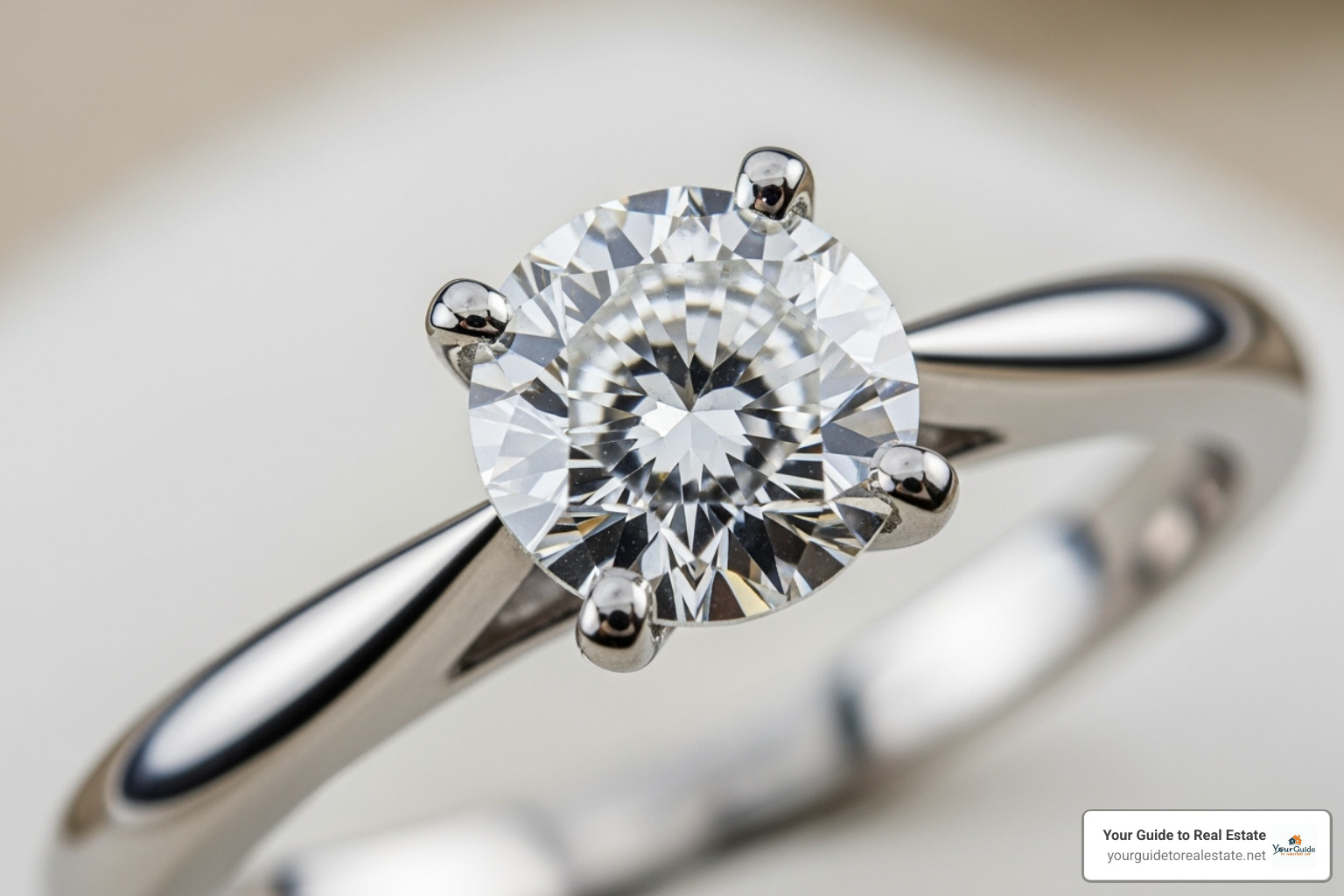 white gold engagement ring with a diamond - white gold vs yellow gold