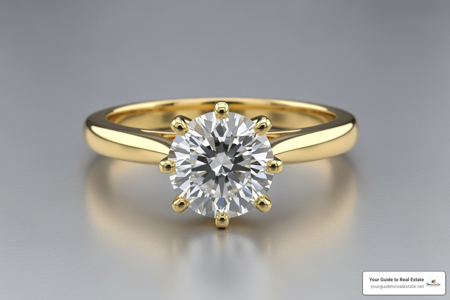 yellow gold solitaire engagement ring - white gold vs yellow gold