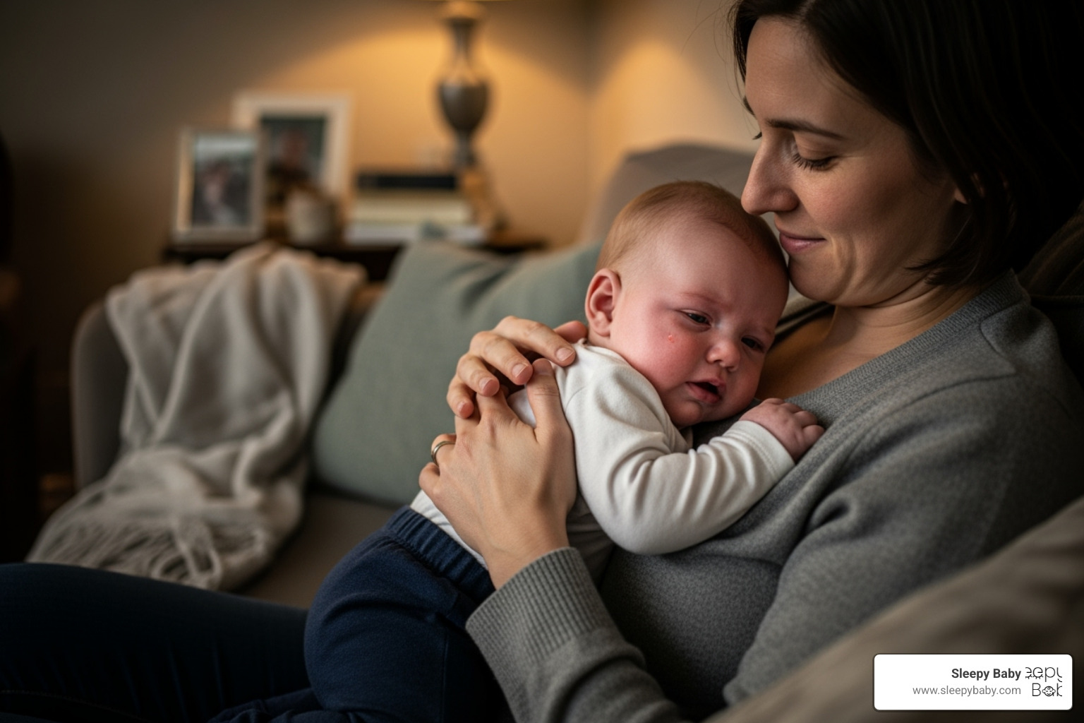 parent soothing colicky baby - baby sleep