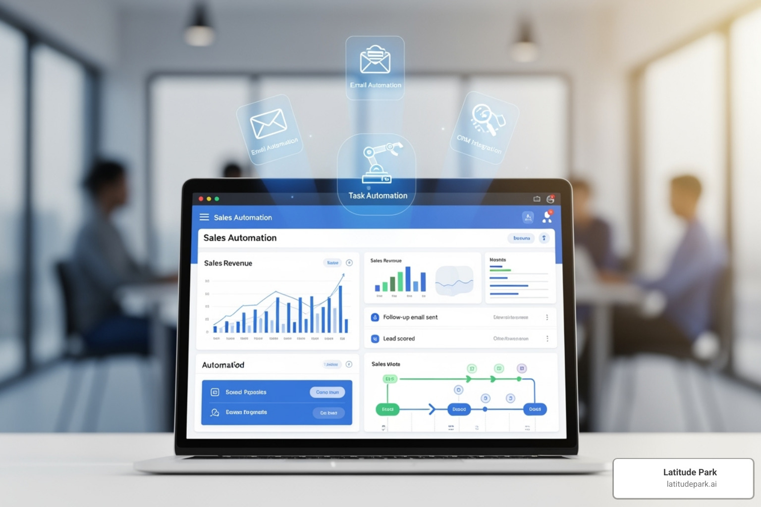 sales analytics dashboard - sales automation software