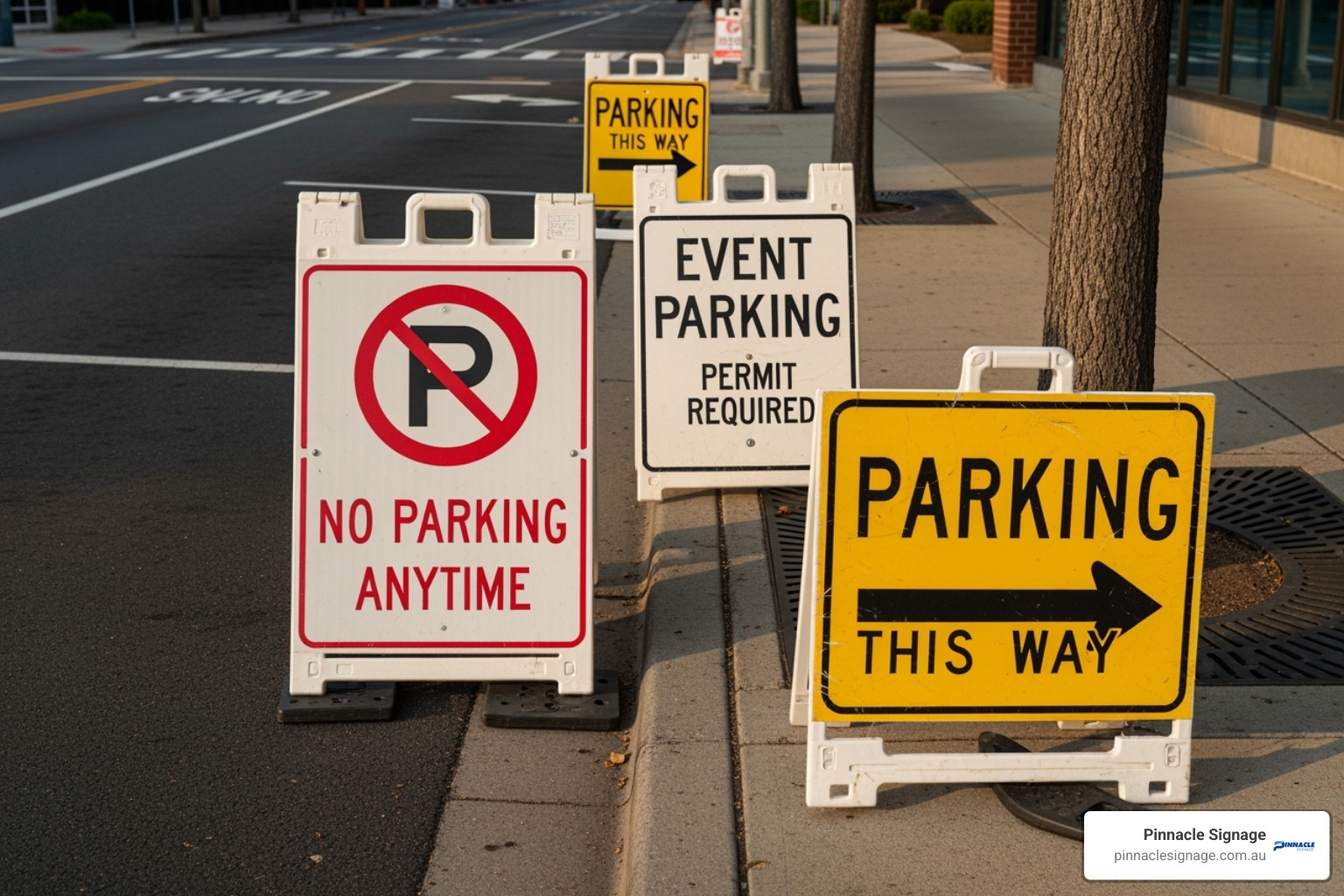 different types of temporary parking signs like 'No Parking', 'Event Parking', and directional arrow signs - temporary parking signs different types of temporary parking signs like 'No Parking', 'Event Parking', and directional arrow signs - temporary parking signs