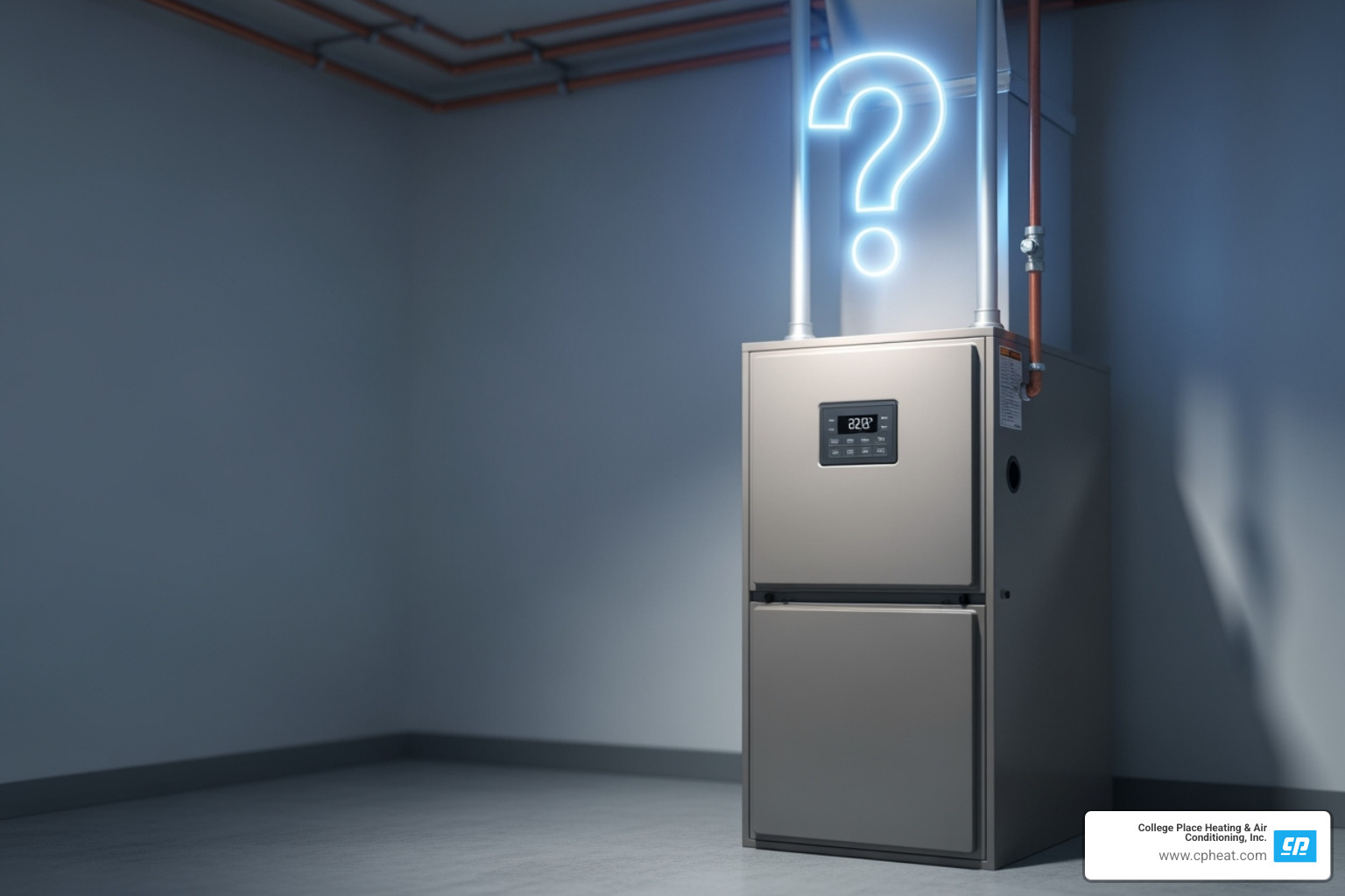 Furnace with a question mark over it - furnace maintenance walla walla wa