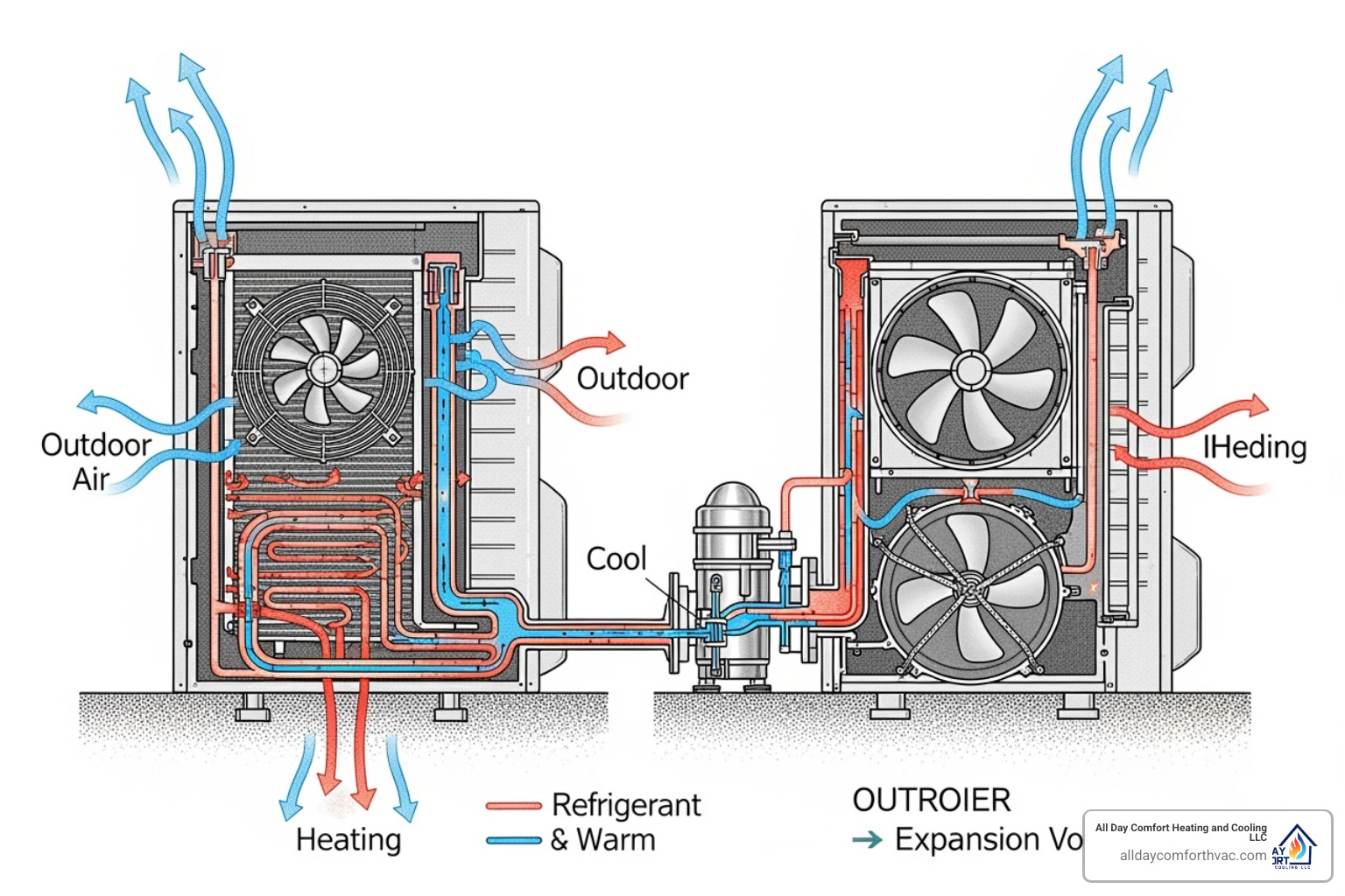 diagram of an air-source heat pump - heat pump install independence mo diagram of an air-source heat pump - heat pump install independence mo