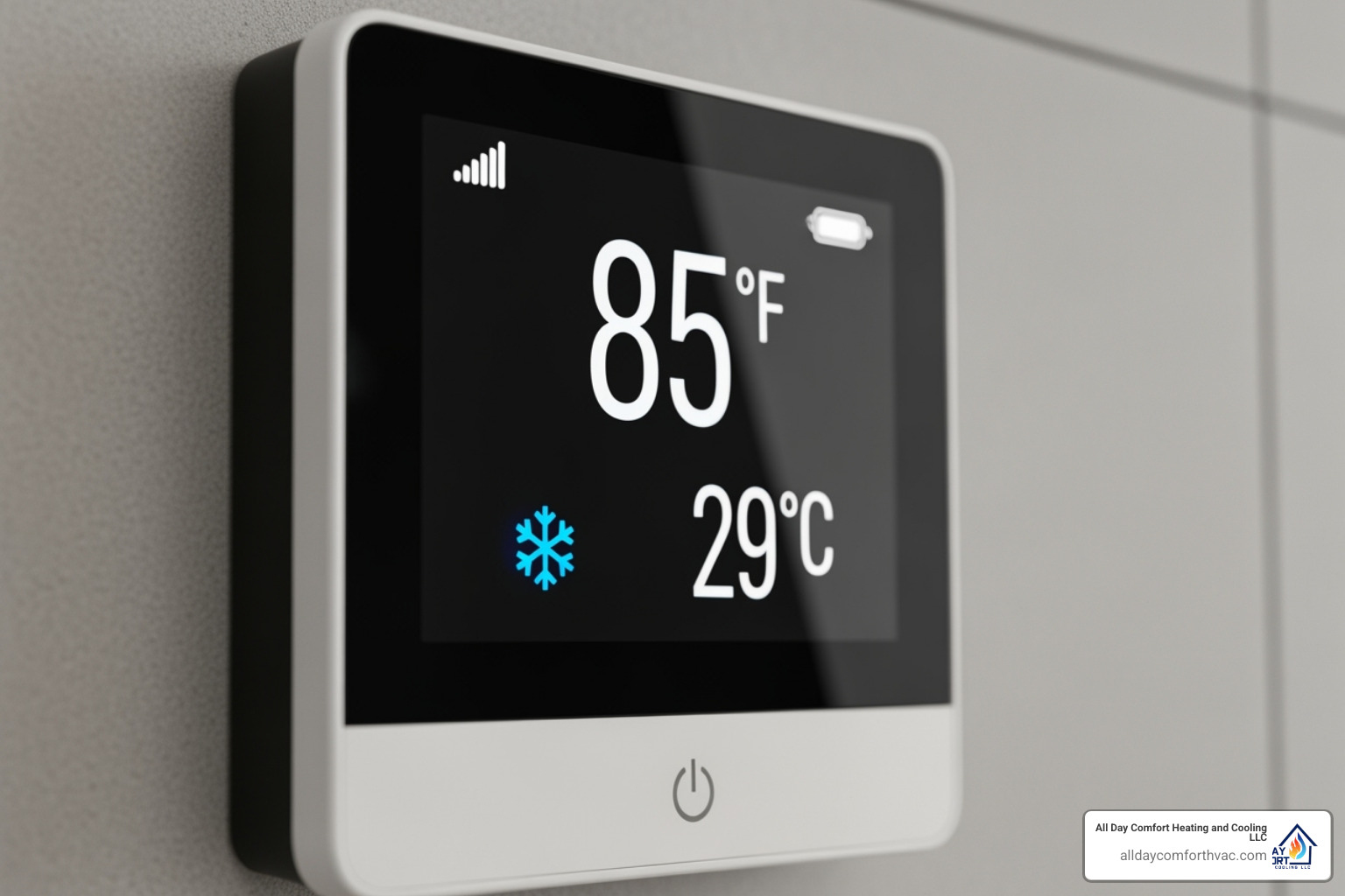 Thermostat showing a high temperature despite the AC running - ac repair independence mo Thermostat showing a high temperature despite the AC running - ac repair independence mo