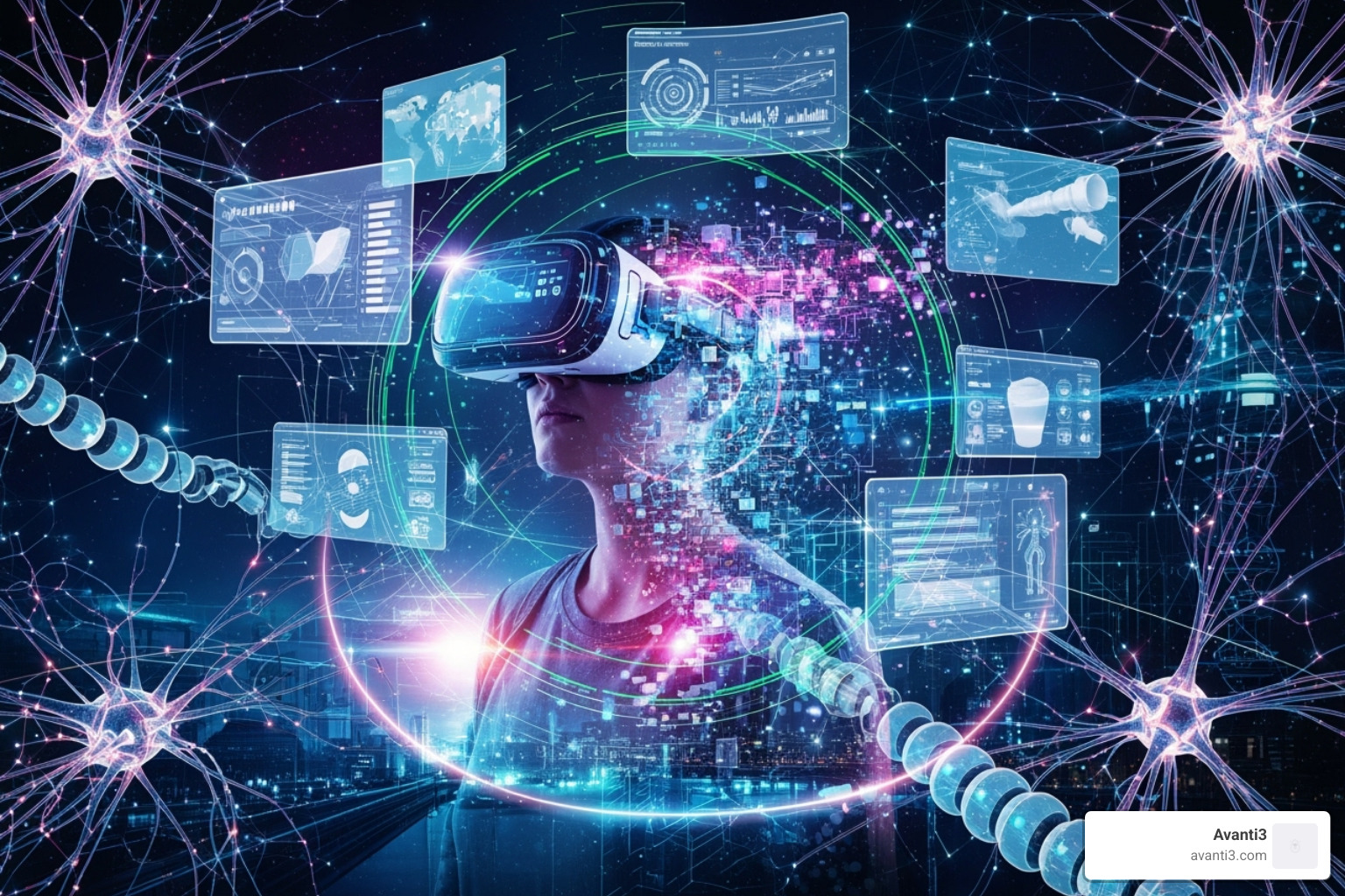 collage of AR VR AI technologies - Immersive marketing experiences