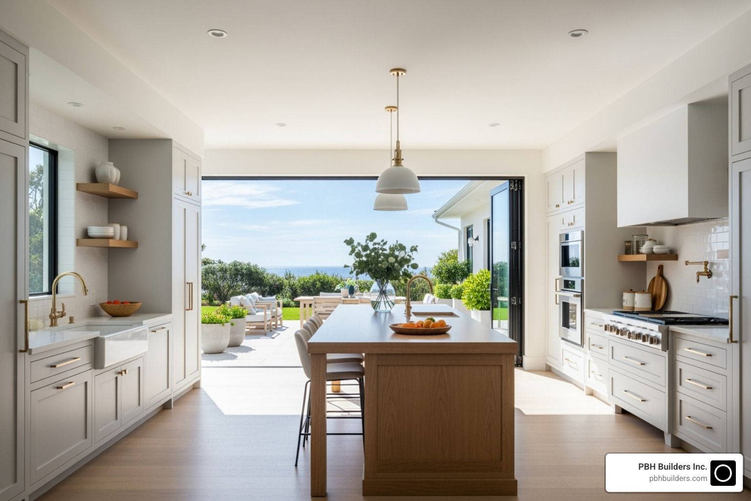 bright, airy kitchen designed for the Southern California climate - kitchen remodel chula vista
