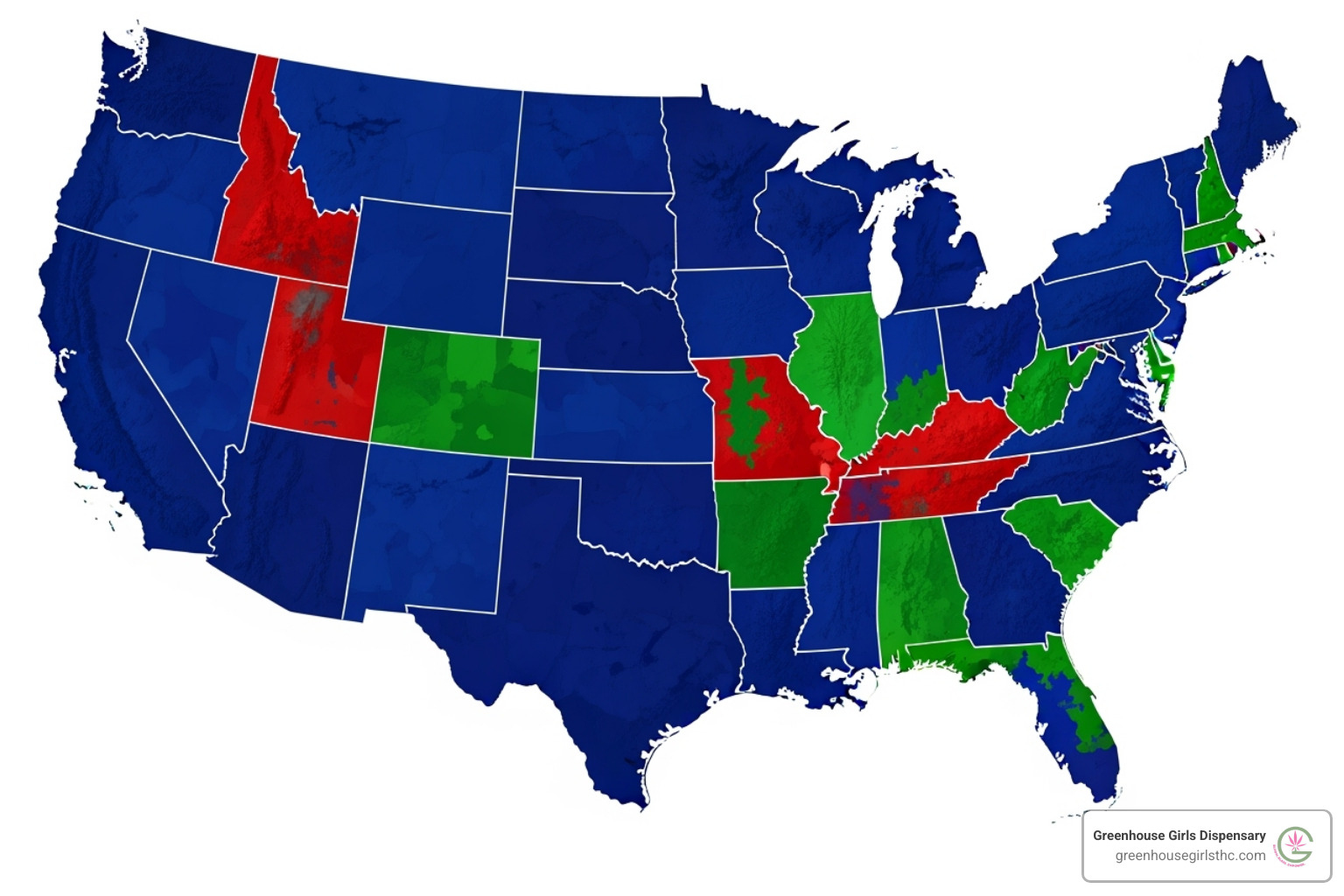 a map of the USA with states highlighted to show varying legality - Cannabis drink reviews a map of the USA with states highlighted to show varying legality - Cannabis drink reviews