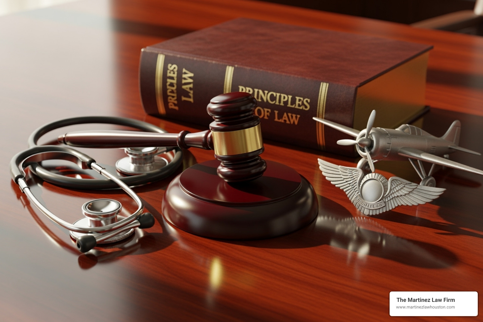 Professional symbols like a gavel, stethoscope, and CPA certificate - houston dwi defense for licensed professionals attorney