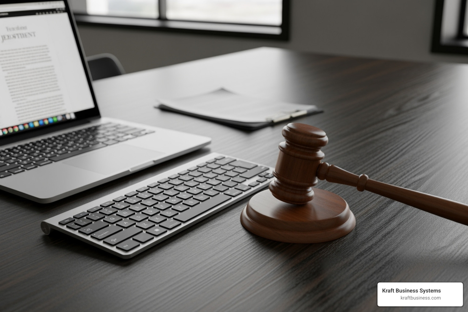 gavel next to keyboard - it compliance services
